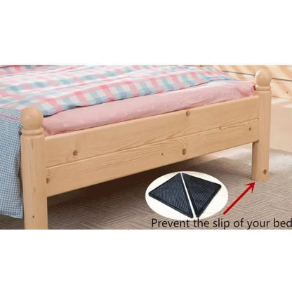 8Pcs Set Triangle Washable Rug Grippers – Anti-Slip Reusable Rubber Mat Patch Tape for Tile Floors & Carpet Corners