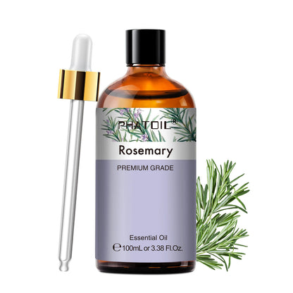 PHATOIL 100ml Aromatherapy Essential Oil Set – Lavender, Rose, Vanilla, Eucalyptus, Sandalwood & Pine Needles for Diffusers & Candle Making