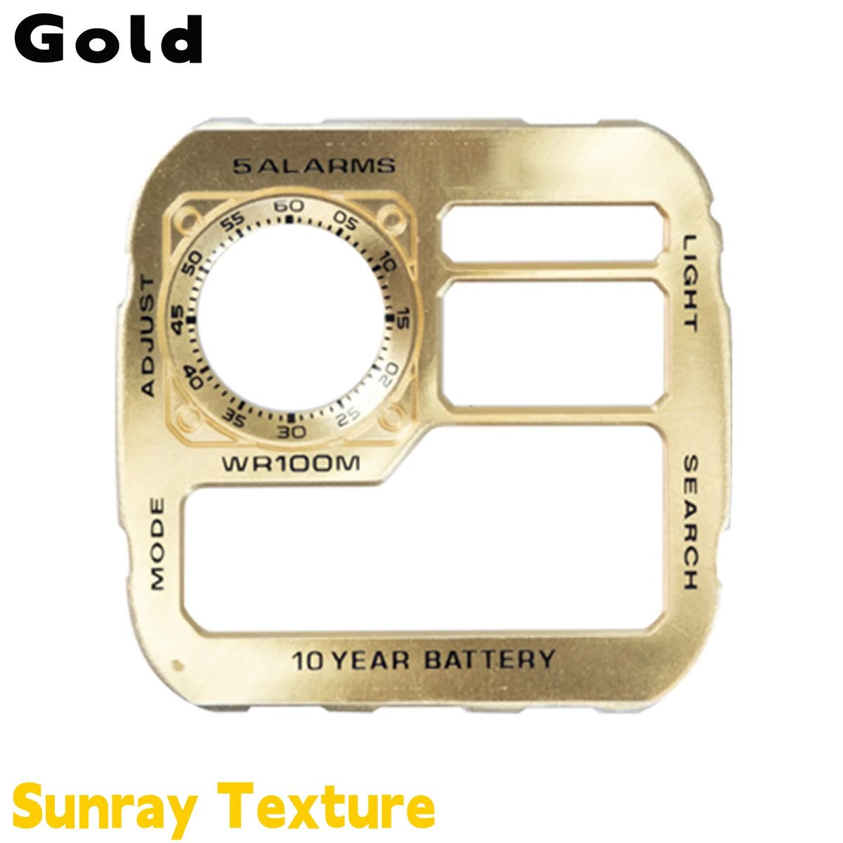 Casio AE1200 Watch Dial Mod - Copper Sunray Texture Faceplate Replacement Accessory