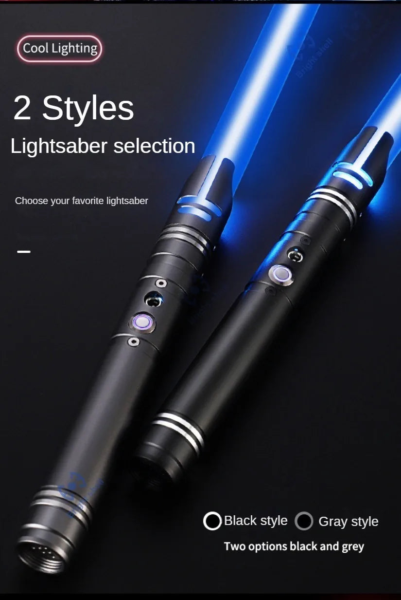 RGB Metal Lightsaber Toy – 15-Color Changing Laser Sword with Sound Effects, Force FX Jedi Blaster Gift for Kids
