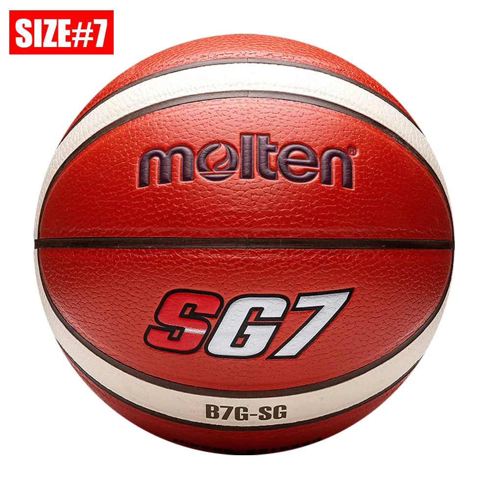 2025 Molten Basketball — Official Size 5/6/7 PU Indoor & Outdoor Ball for Men, Training, Match & Team Games