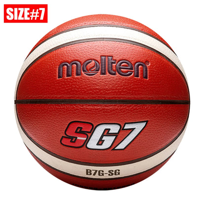 2025 Molten Basketball — Official Size 5/6/7 PU Indoor & Outdoor Ball for Men, Training, Match & Team Games