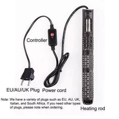 Aquarium Submersible Heater - Water Heating Rod with Temperature Control for Fish Tanks, 220-240V, 50-500W