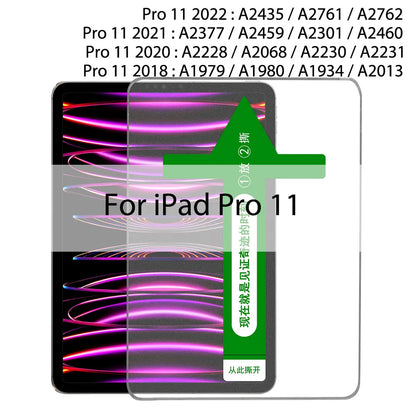 Auto Alignment Tempered Glass Screen Protector for iPad Pro & Mini – For iPad 11", 12.9", 10.9", Air 1-5, Mini 4-6