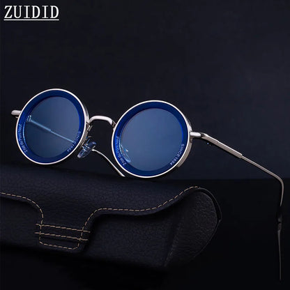 Round Steampunk Sunglasses — Vintage Punk Retro Fashion Glasses for Men & Women