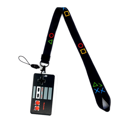 Vintage Tape ID Card Holder with Hanging Rope – Mobile Phone & Chest Card Lanyard