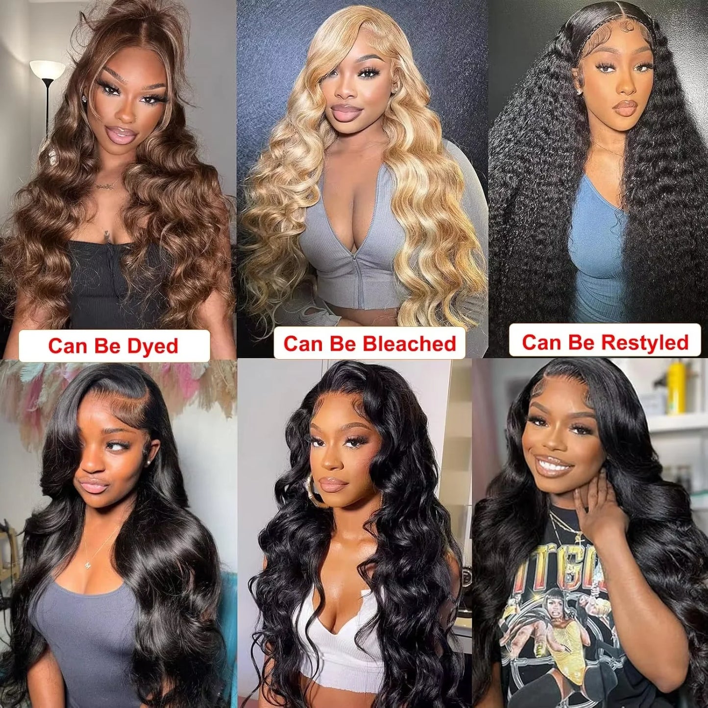 38 40 Inch Loose Body Wave Brazilian Hair Bundles – 1/3/4 PCS Water Wave Raw Human Hair Extensions, Black