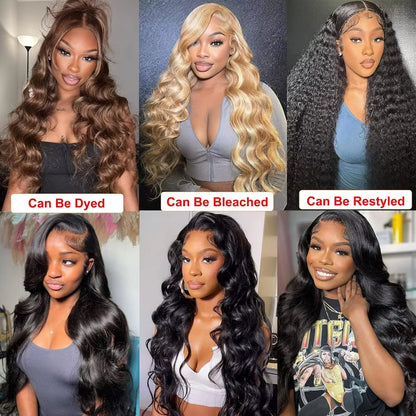 38 40 Inch Loose Body Wave Brazilian Hair Bundles – 1/3/4 PCS Water Wave Raw Human Hair Extensions, Black