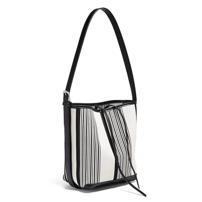 FOXER Lady Fashion PU Shoulder Bag – Large Capacity Top Handbag, Office Commuter Bag, Vegan Leather Female Composite Bucket