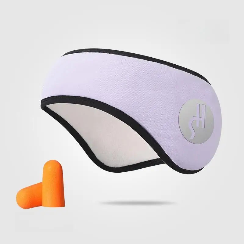 2-in-1 Noise-Reducing Earplugs & Adjustable Sleep Eye Mask – Travel, Nap & Sound Insulation Earmuffs