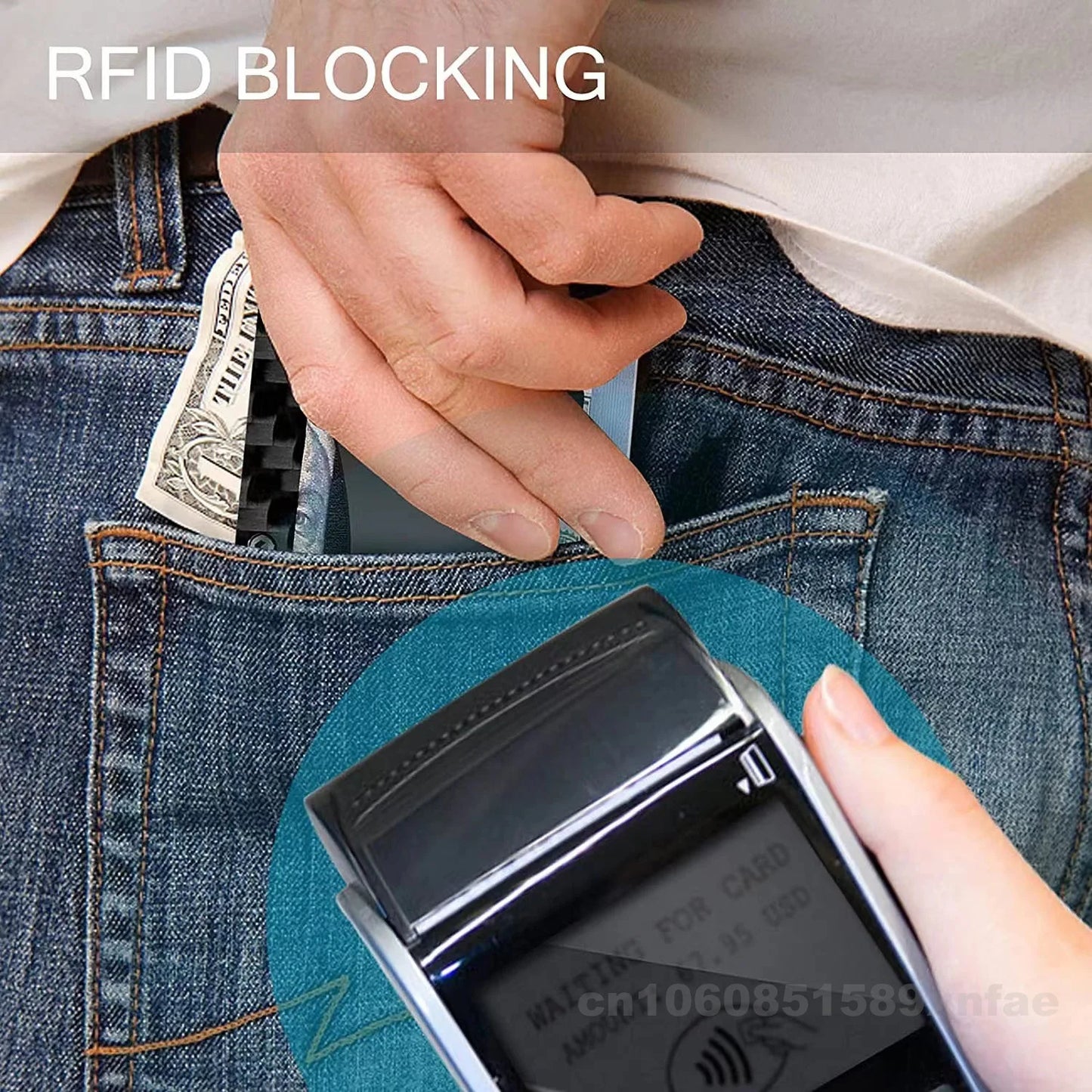 RFID Blocking Metal Wallet – Slim Aluminum Credit Card Holder & Money Clip for Business and ID, 2024 All Colors