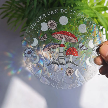 3D Rainbow Sun Catcher Window Film Sticker – Self-Adhesive PVC Light Catching Wall & Glass Decal for Home Decor & Motorcycle Styling