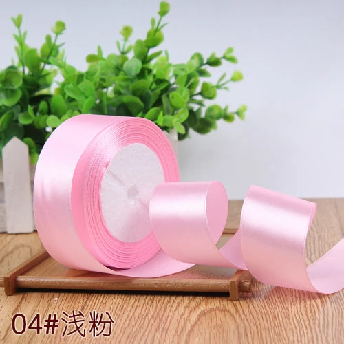 Silk Satin Ribbon Roll - 22M Craft Ribbon for DIY Bows Gift Wrapping Wedding Party Decorations in 6mm to 50mm Sizes