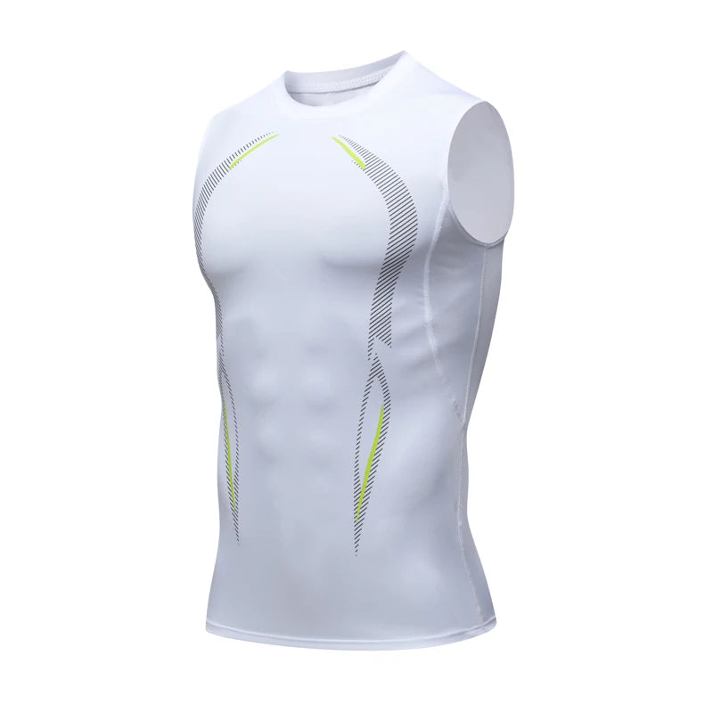 Men’s Compression Tank Top – Sleeveless Quick-Dry Gym & Running Shirt, Fitness Bodybuilding Workout Muscle Vest