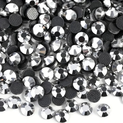 Bobohoo HotFix Crystal Rhinestones SS6-SS30 – Glitter Iron-On Strass Gems for Clothing, Dresses & DIY Crafts