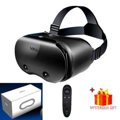 3D Virtual Reality VR Headset for iPhone & Android Smartphones – Immersive Mobile Phone VR Glasses with Real Lenses Goggles