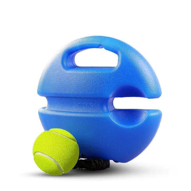 Heavy Duty Tennis Trainer Rebounder Base – Elastic Rope Ball Practice Self-Training Tennis Practice Aid with Durable Sparring System