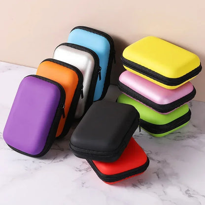Sundries Travel Storage Bag – Zipper Case for Earphones, Portable Cable Organizer, Electronics Charging Storage
