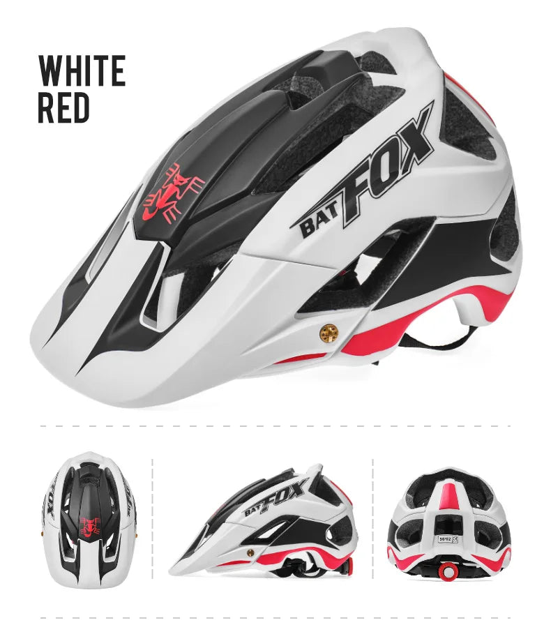 BATFOX Ultralight Bike Helmet – Molded Mountain & Road Helmet for Men, DH AM Cycling Equipment, Casco Ciclismo Bicicleta