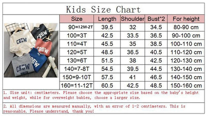 Spring Autumn Kids Sweatshirt – Cotton Long Sleeve T-Shirt for Boys & Girls 1-8Y Toddler Clothes