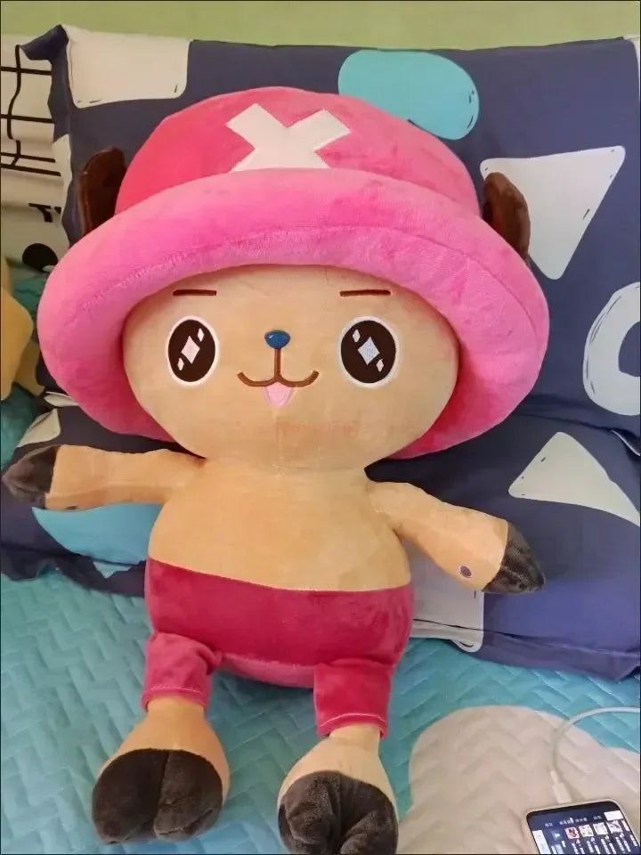35-70cm One Piece Tony Tony Chopper Plush Doll – Soft Anime Figure, Bedroom Decoration, Sleeping Pillow & Kids Xmas Gift Toy