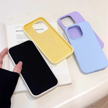 Liquid Silicone iPhone Case - Shockproof Protective Cover for iPhone 17, 16, 15, 14, 13 & 12 Pro Max
