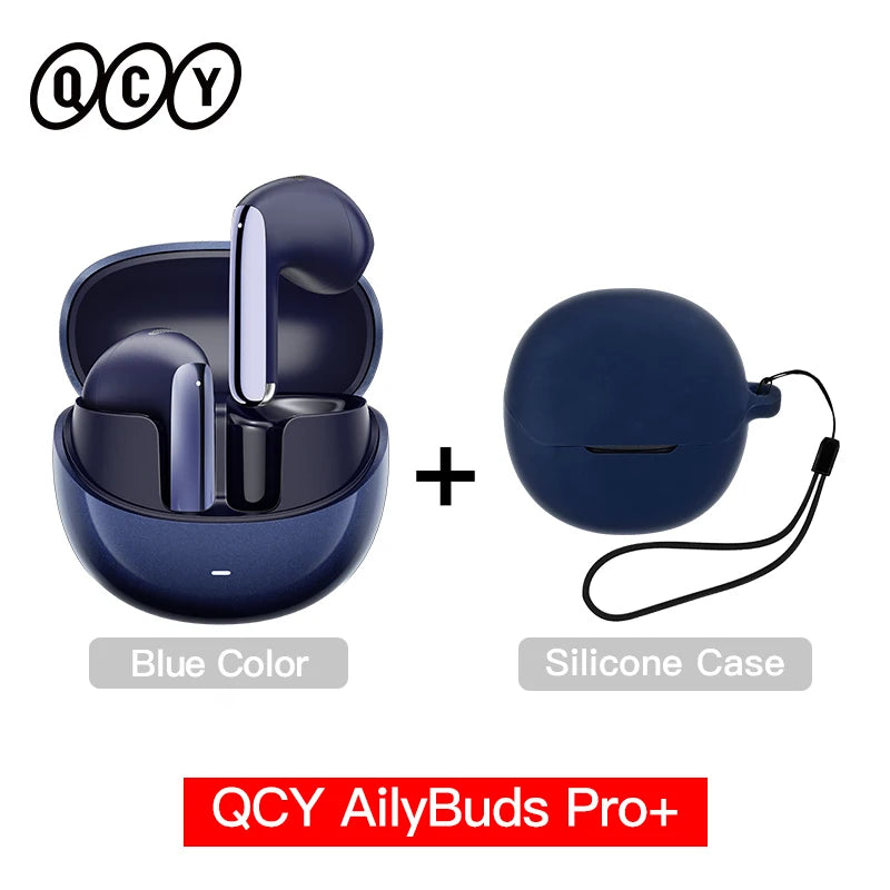 QCY HT10 AilyBuds Pro+ ANC Earbuds - Bluetooth 5.3 Wireless Hi-Res LDAC Earphones with AI Call & Multipoint Connection