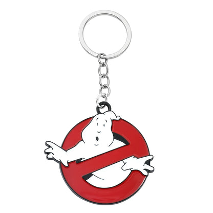 Ghostbusters Red Death Squads Keychain - Unisex Anime-Inspired Keyring Jewelry Accessory for Men and Women