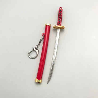 8 Styles Roronoa Zoro Samurai Sword Keychain – Katana Scabbard Keyring for Men & Women, Cosplay Toy Jewelry Gift