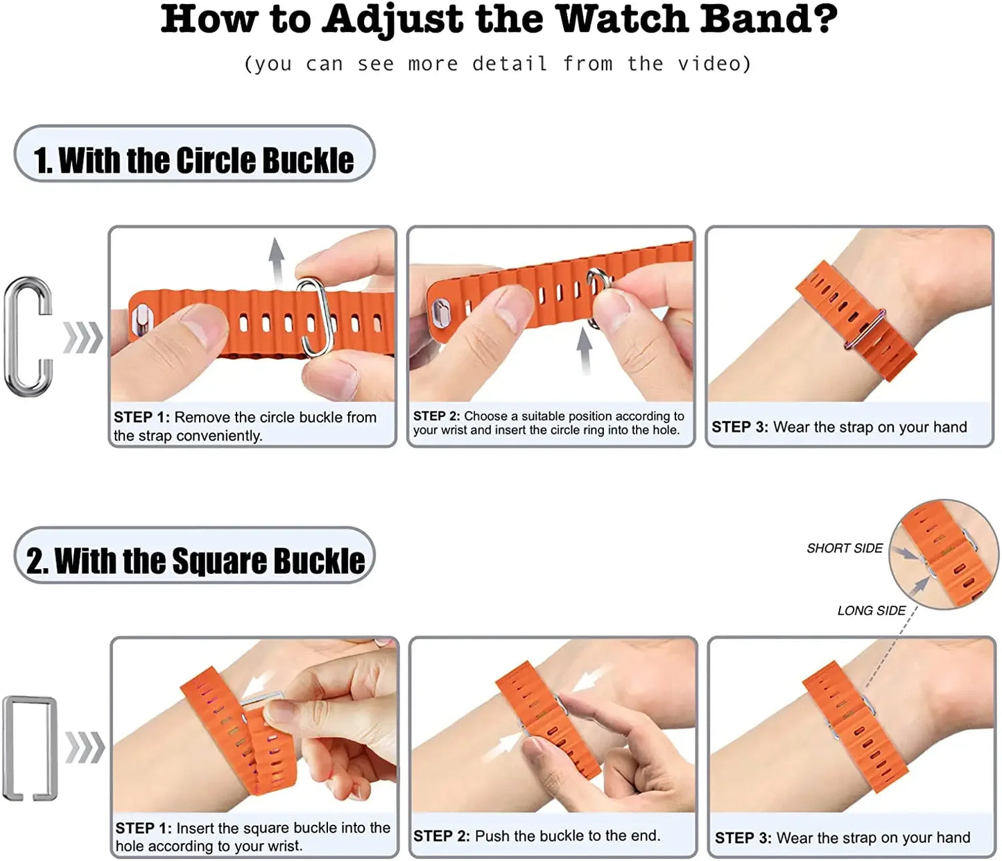 Silicone Strap for Apple Watch Ultra 2 | Breathable Soft Wrist Band | Fits 40mm-49mm | Compatible with iWatch Series 4-9 & SE