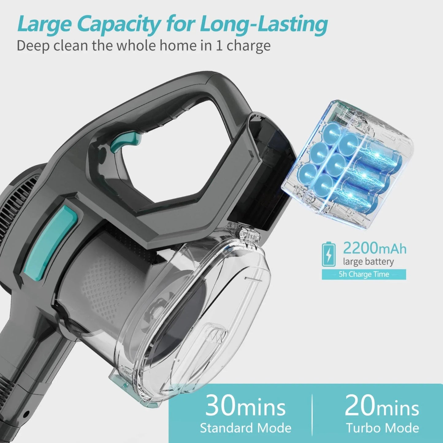 Cordless Stick Vacuum Cleaner – Lightweight, Powerful Suction for Home, Carpet, and Pet Hair