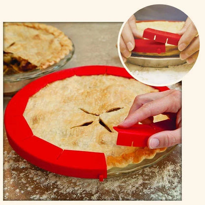 8-11 Inch Adjustable Pie Crust Shield - Reusable Silicone Pie Protector for Baking, Household Kitchen Tool