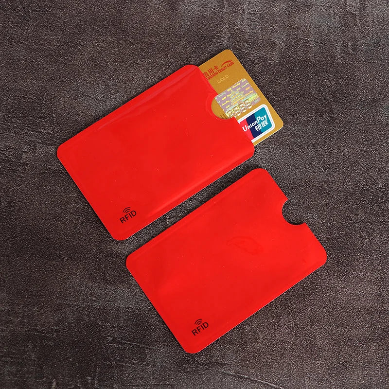 10PCS RFID Card Protector Sleeves - Anti Scan NFC Blocking Aluminum Foil Credit Card Holder