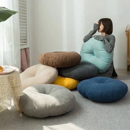 Yoga Memory Foam Seat Pillow – Solid Color, Detachable & Washable Cushion for Meditation & Sofa
