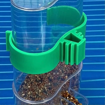 Automatic Bird Water Dispenser - Transparent Cage Drinking Feeder for Budgies, Cockatiels, Lovebirds & Canaries