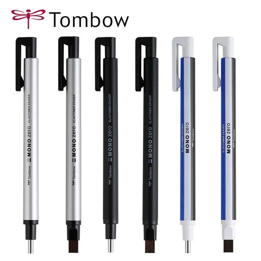 Tombow Mono Zero Mechanical Eraser — Refillable Press-Type Rubber for Sketching & Drawing