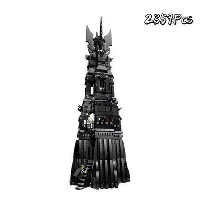 5471PCS Black Tower Building Blocks Kit 2024 – MOC Model Toy for Boys & Adults Birthday Gift