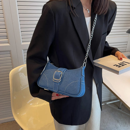 Small Design Jeans Cross-Shoulder Bag – Women's New Canvas Shoulder Bag