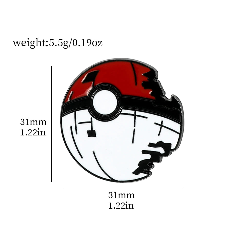 Gengar Cartoon Enamel Brooch — Anime Lapel Pin for Backpack Accessories, Fan Collection & Jewelry Gift