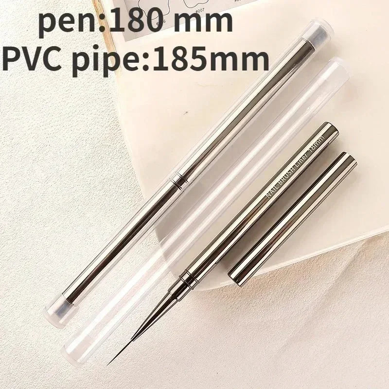 Nail Art Liner Brushes – Striping & Drawing Pens for Elongated Lines, 6–25mm Professional Manicure Design Tools