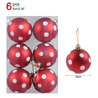 Christmas Ball Ornaments – Hanging Tree Pendants for Xmas, Home Decor, 2026 New Year & Holiday Gifts