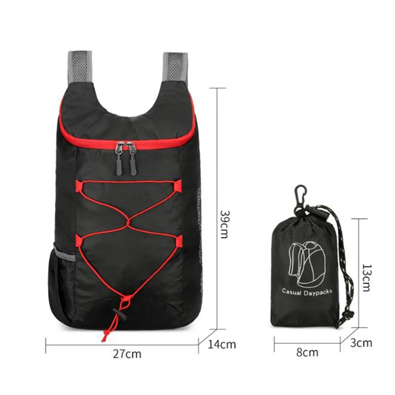 Multifunctional Outdoor Folding Backpack | Lightweight Waterproof Nylon | High Density Sports Bag for Camping, Hiking & Travel