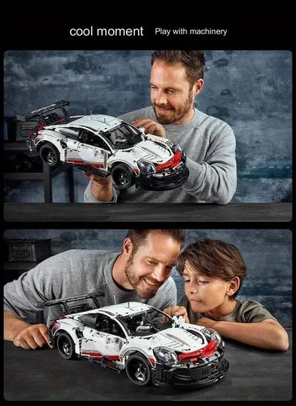 1580+PCS Technical Super Sports Car Building Kit – 1:10 Scale DIY Model Race Car Toy for Kids & Collectors