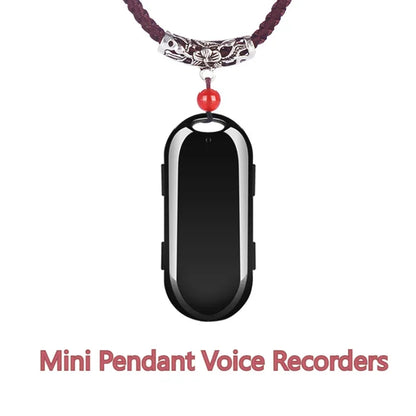 Mini Pendant Voice Recorder – 20-Hour 4GB-32GB Digital Audio Recorder, Noise-Reducing USB Dictaphone & MP3 Player