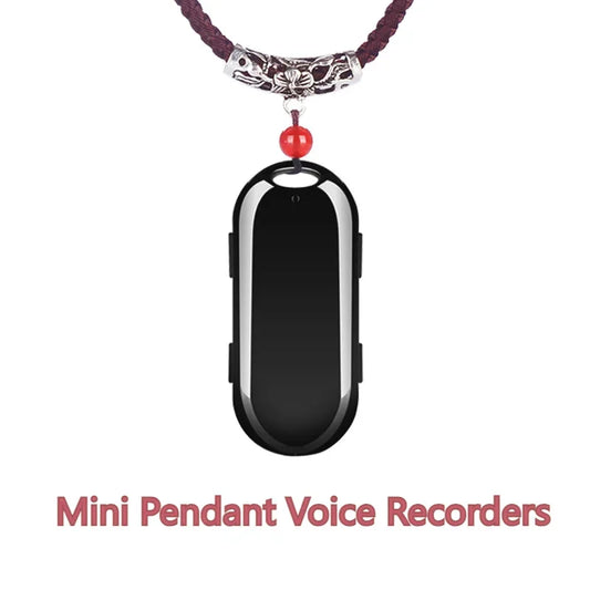 Mini Pendant Voice Recorder – 20-Hour 4GB-32GB Digital Audio Recorder, Noise-Reducing USB Dictaphone & MP3 Player