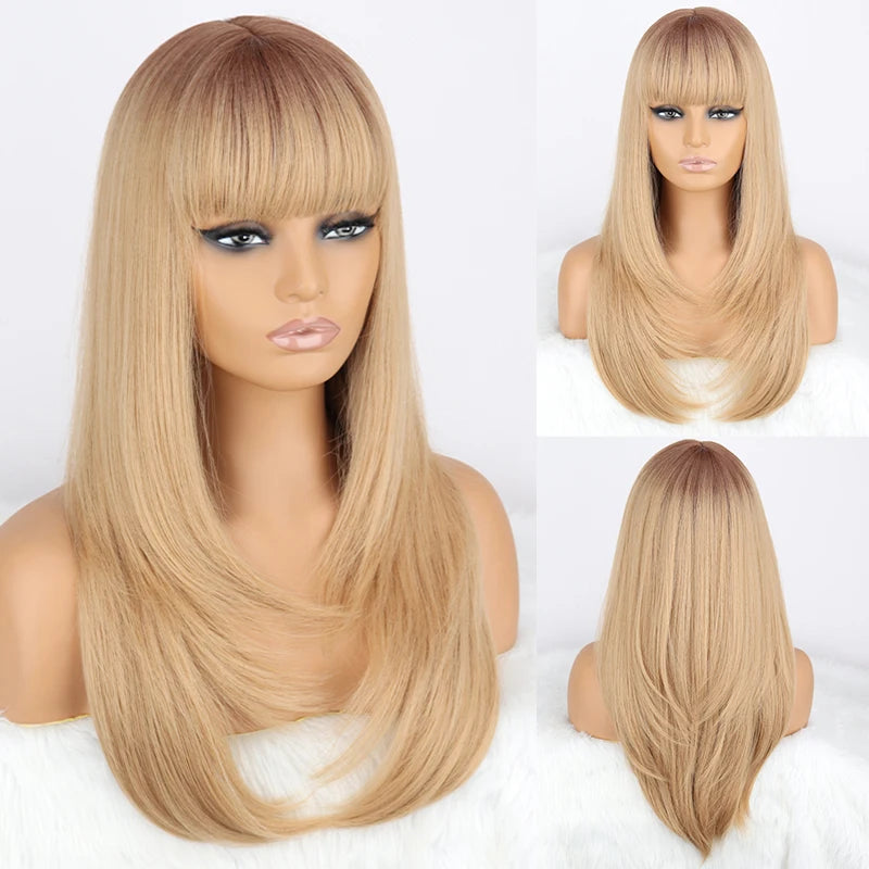 Long Wavy Green Synthetic Wig – Heat-Resistant Women's Cosplay, Party, Lolita Style, Half Part, Red/Black/Pink
