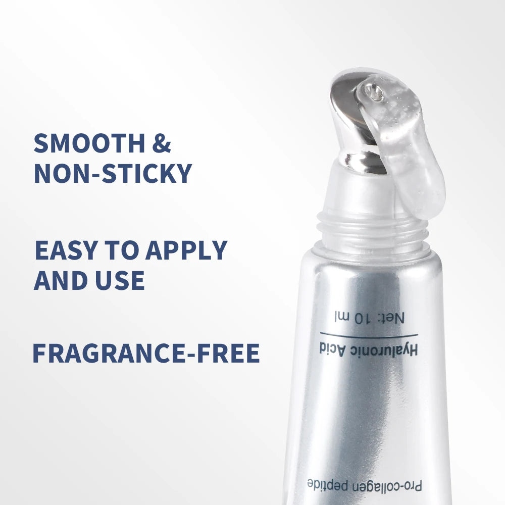 Lakerain Hyaluronic Acid Lip Plumping Oil - Moisturizing Lip Gloss Tint for Lip Care and Smooth Fuller-Looking Lips