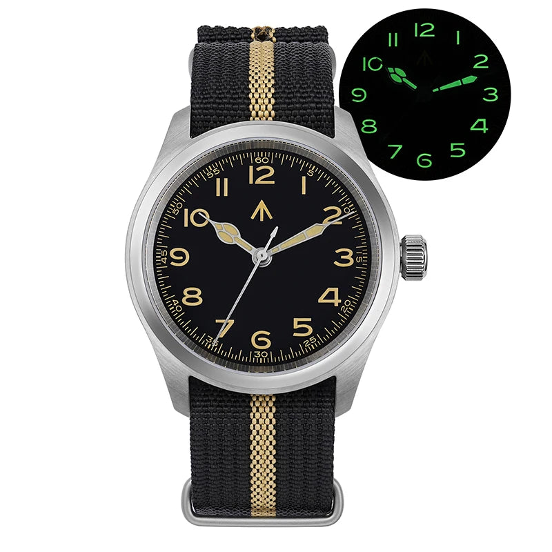 Militado ML08 Vintage Quartz Watch – VH31 Movement, Sapphire Crystal, 10Bar Waterproof, BGW9 Luminous Stainless Steel Men’s Watch