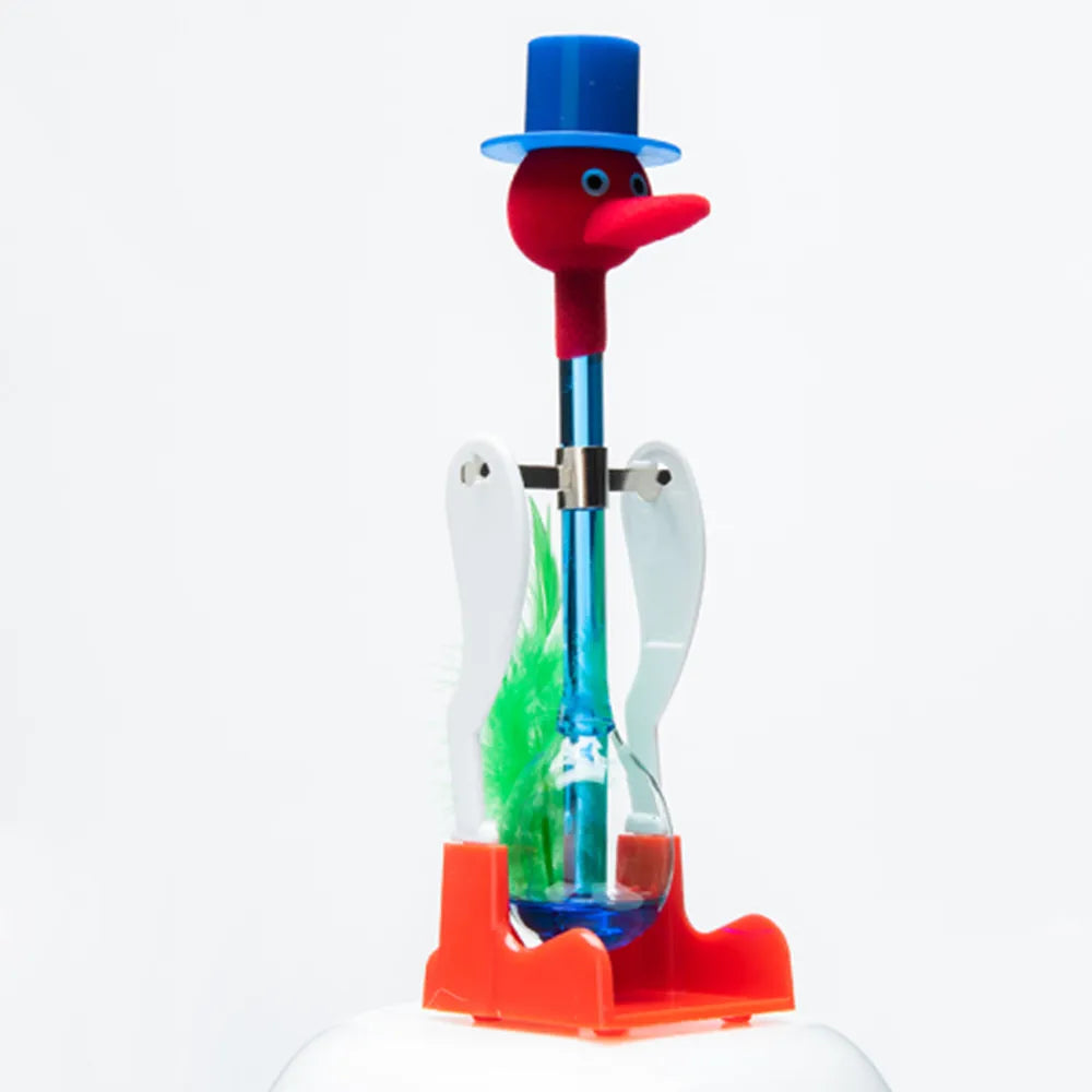 Color Changing Drinking Bird Toy – Physical Science Educational Experiment Toy for Kids STEM Learning Fun Lab Water Bird Gadget