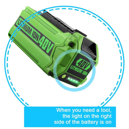 Greenworks 40V 6Ah G-MAX Li-Ion Replacement Battery – Compatible with Lawn Mowers & Power Tools